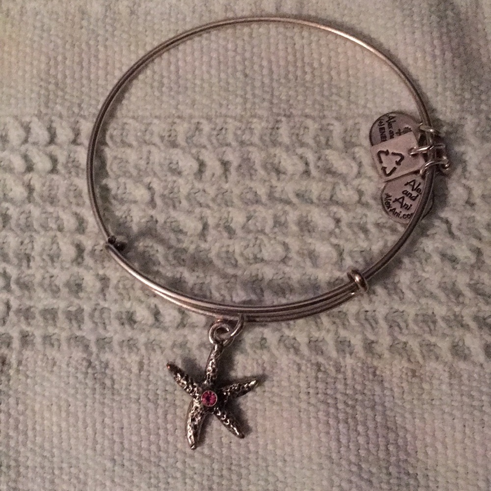 Alex and Ani starfish bangle in silver